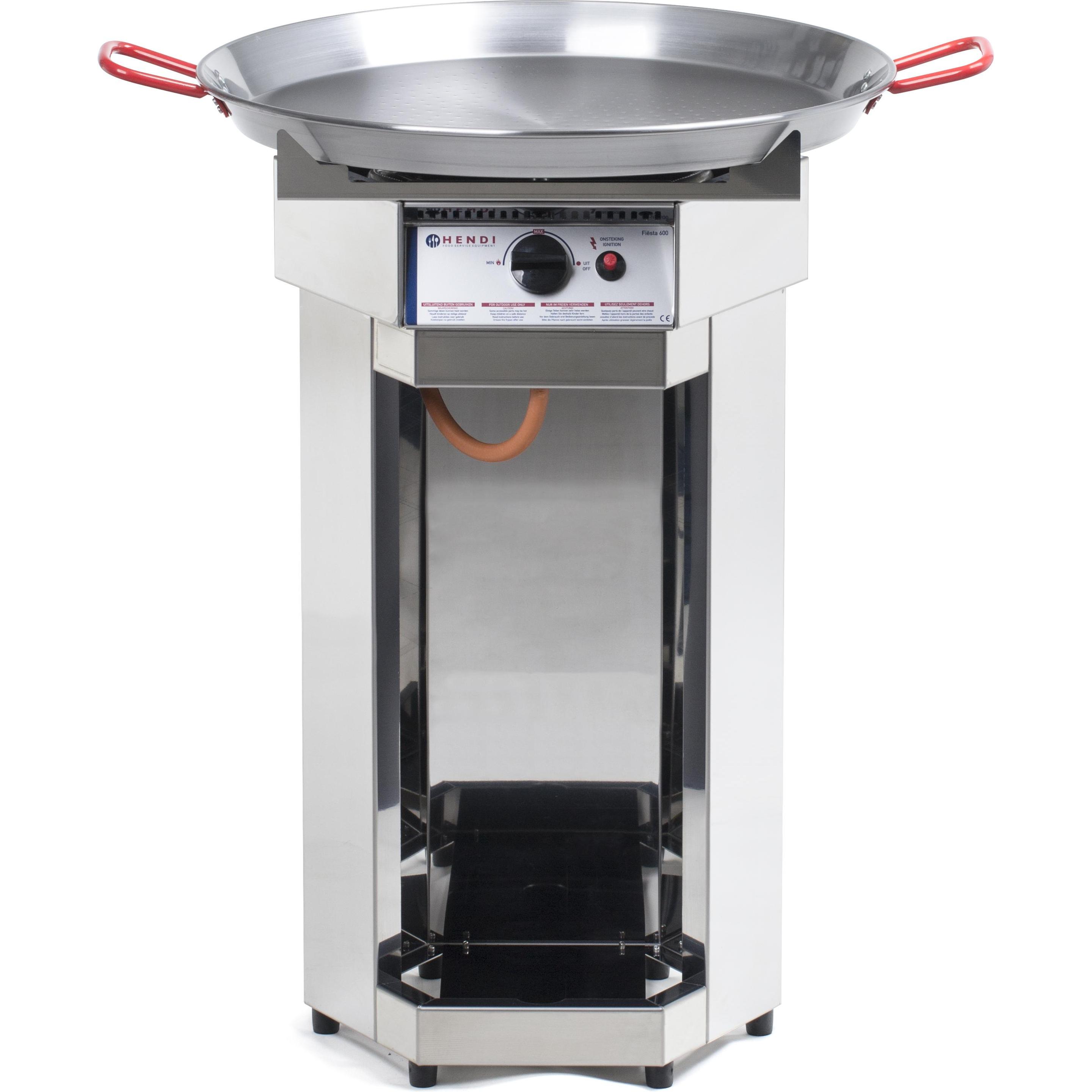 Hendi, Gasgrill, Gasgrill Fiesta 600 mit Paellapfanne (4.80 kW)