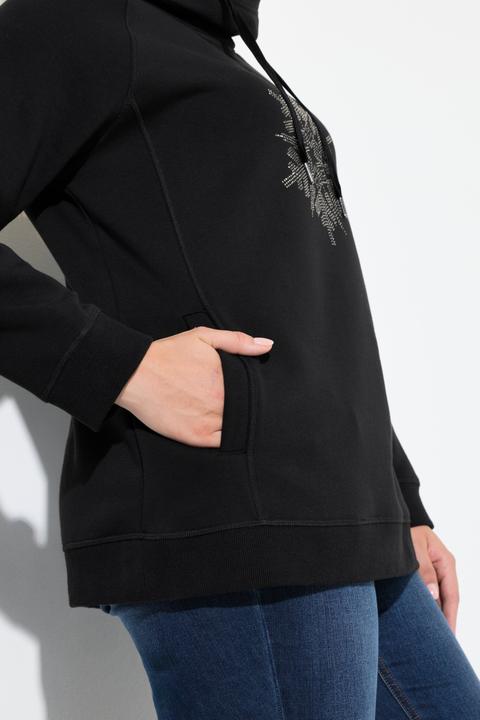 Produktbild Ulla Popken Sweatshirt, Schneeflocke, Stehkragen, Langarm (54, 56)