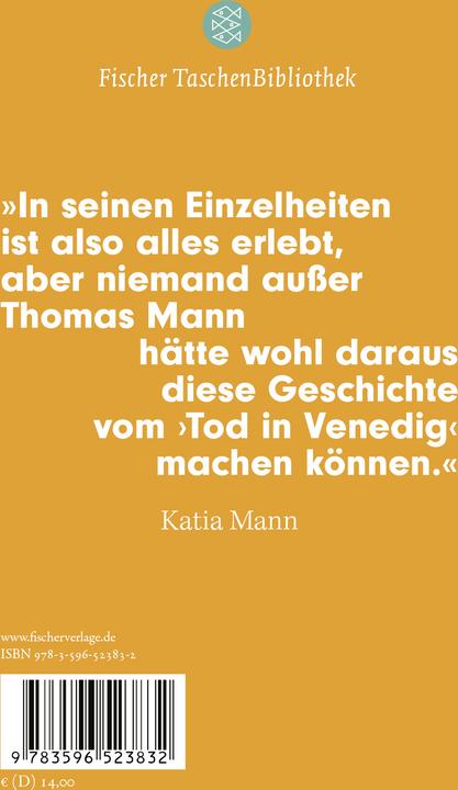 Produktbild Der Tod in Venedig (Deutsch, Thomas Mann, 2025)