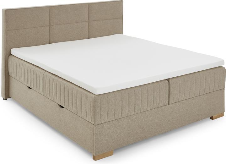 Meise Möbel Tambo box-spring bed incl. bed base with Bonnell spring core box fabric Nordic (180 x 200 cm)