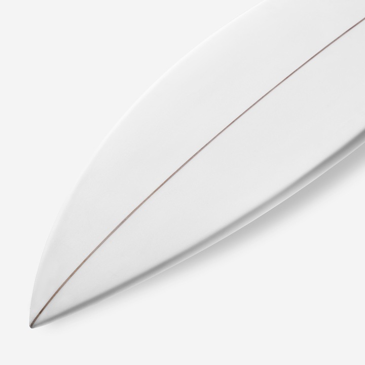 Produktbild Olaian Shortboard Performance mit Futures Box ohne Finnen weiss (5'11")
