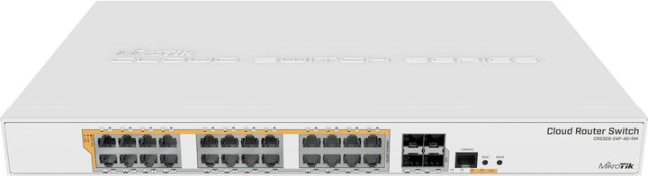 Produktbild MikroTik CRS328-24P-4S+RM: Smart PoE Switch (28 Ports)