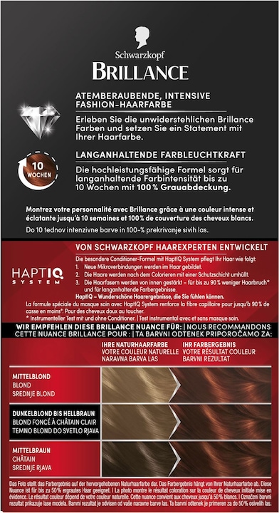 Produktbild Schwarzkopf Brillance Intensiv-Color-Creme (867 Mahagoni-Braun)