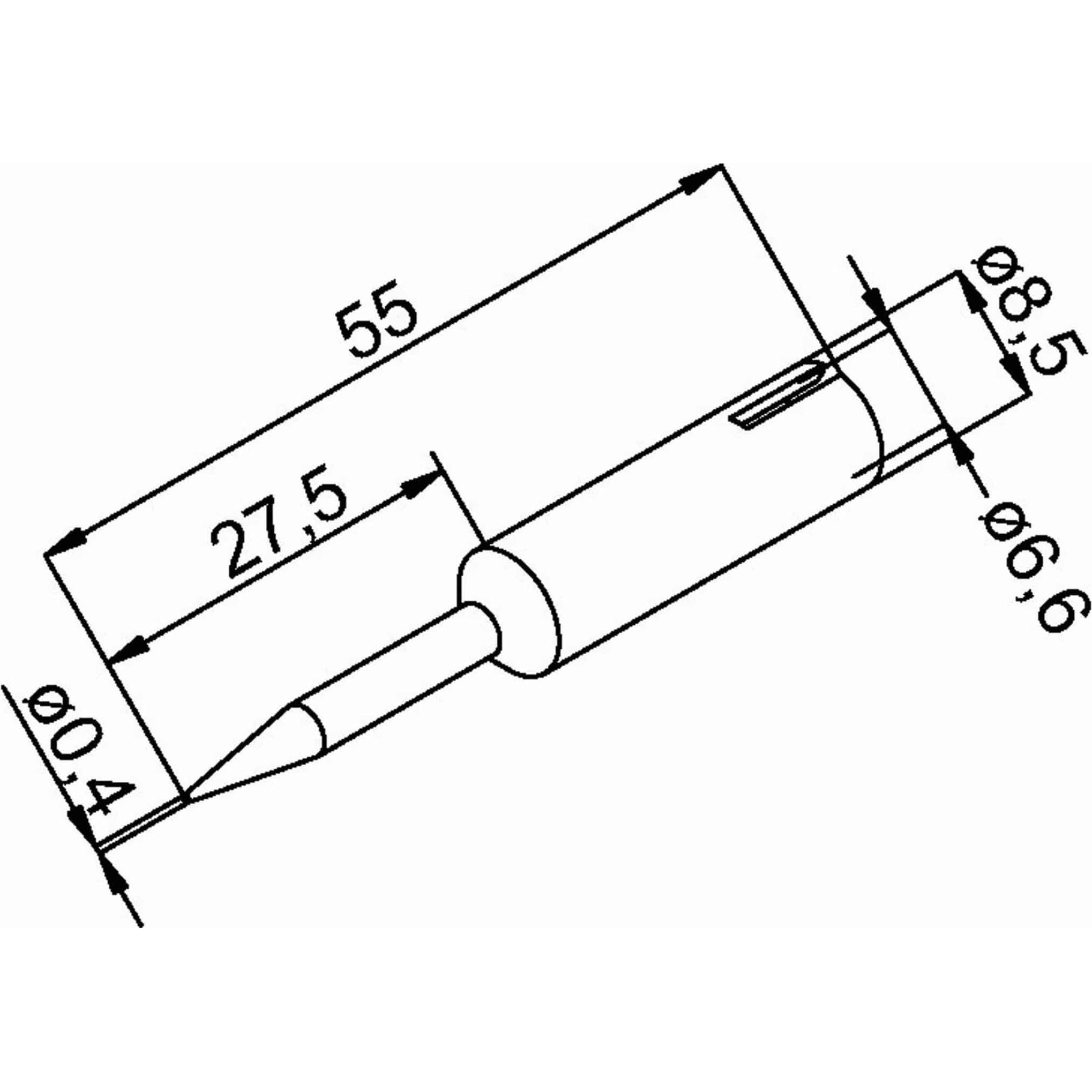Thumbnail - Ersa Soldering tip ERSADUR lead free, 0.4 mm (Lötspitze), Lötgerät Zubehör