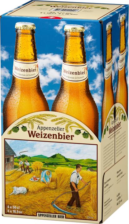 Produktbild Appenzeller Bier Weizenbier Bio (4 x 50 cl)