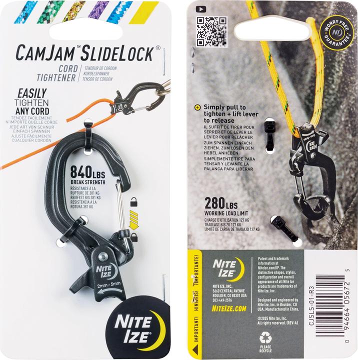 Actual product image Nite Ize CamJam SlideLock Cord Tightener - Small