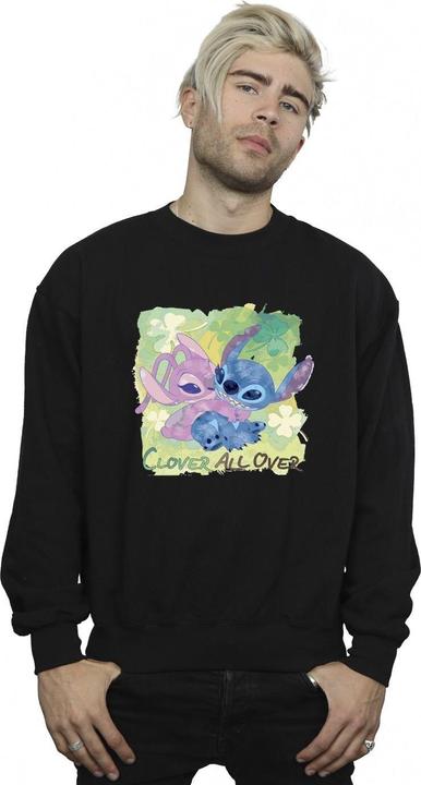 Produktbild Disney Lilo And Stitch St Patrick's Day Clover Sweatshirt (M)