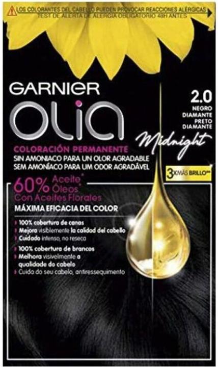 Immagine prodotto Garnier Olia Colore per Capelli 2.0 Black Diamond 60 g (Black Diamond)