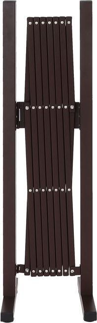 Produktbild Mendler Alu Absperrgitter HWC-K56, ausziehbar schwenkbar Stahl 103x31-200x31cm, braun