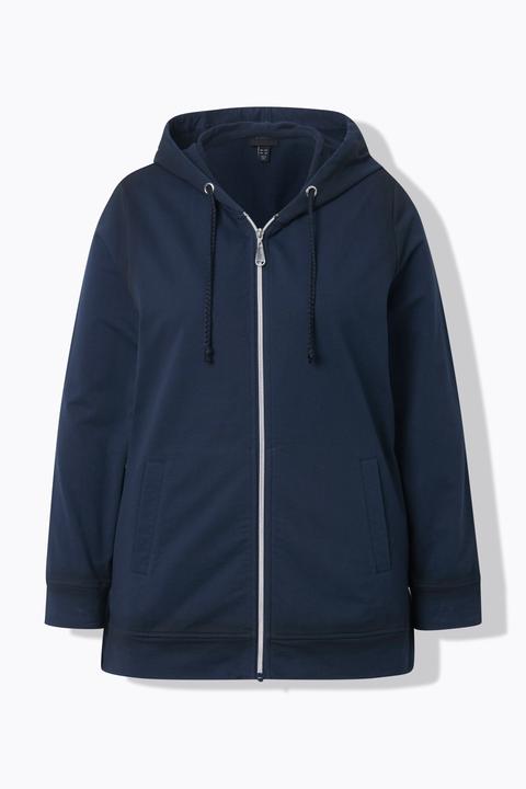 Produktbild Ulla Popken Hoodiejacke, Spray-Effekt, Kapuze, Langarm (46)