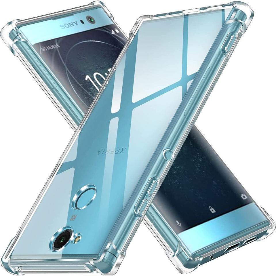 Screenguard Sony Xperia XA2 Hülle Crystal Soft Airbag Bumper (Sony Xperia XA2), Smartphone Hülle, Transparent