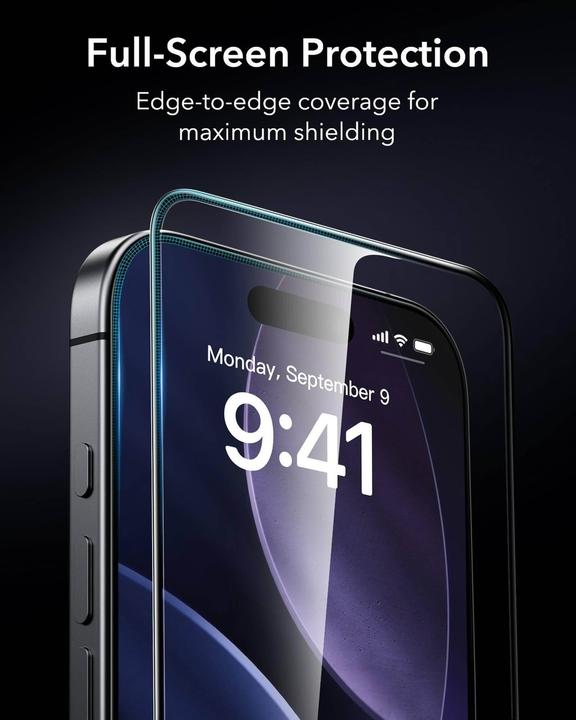 Image du produit ESR UltraFit Armorite Screen Protector, for iPhone 17 Pro Max, 2 Pack (2 pièce(s), Apple iPhone 17 Pro Max)
