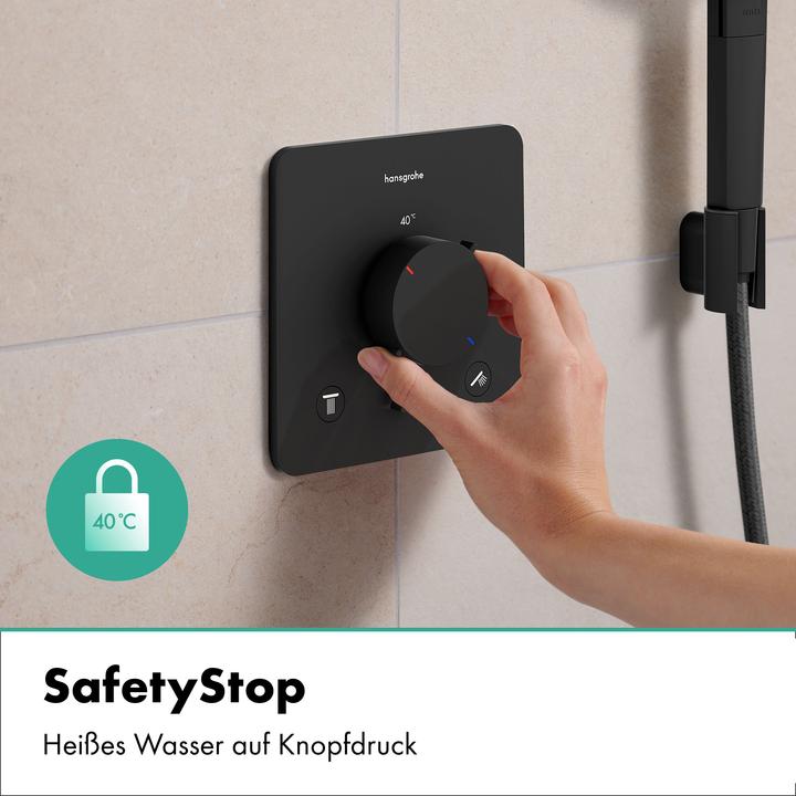 Actual product image hansgrohe Thermostatic Shower and Bathtub Mixer with Safety Stop and Dual Function Control