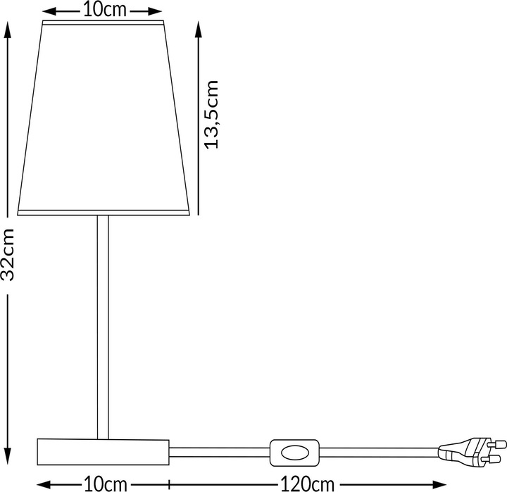 Produktbild Monzana Nachttischlampe (E14)
