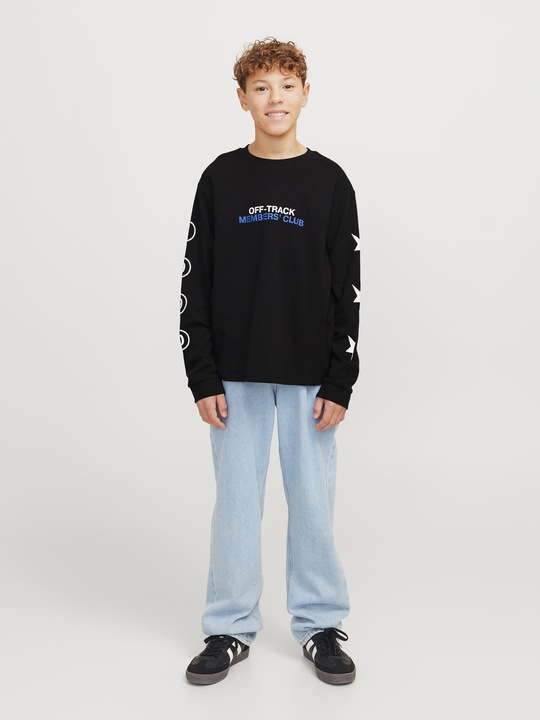 Produktbild Jack & Jones Jcoreflex Tee Ls Crew Neck Styd Aw Jnr (140)