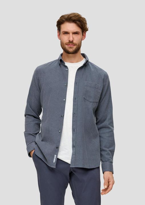 Produktbild s.Oliver Hemd Hemd mit Dobby-Struktur (S)