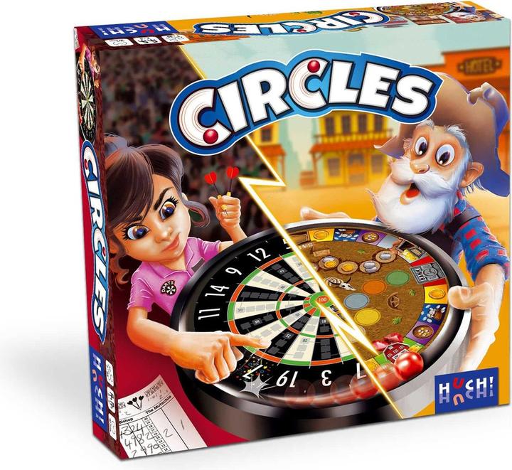 Produktbild 882134 - Circles - Brettspiel, für 2-5 Spieler, ab 7 Jahren (Deutsch, Französisch, 2 - 5 Spieler)