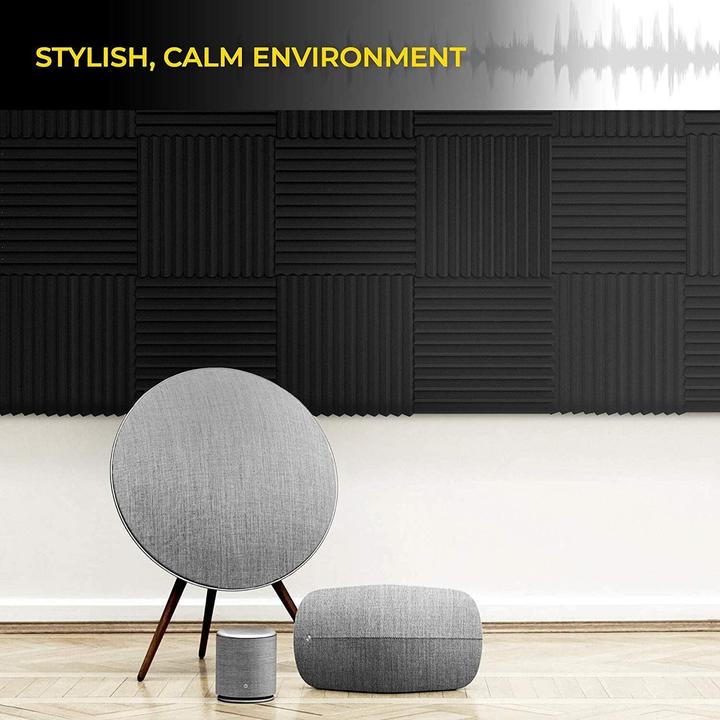 Actual product image Kuchoow Sound absorber acoustic foam, 24 pieces (24 pcs.)