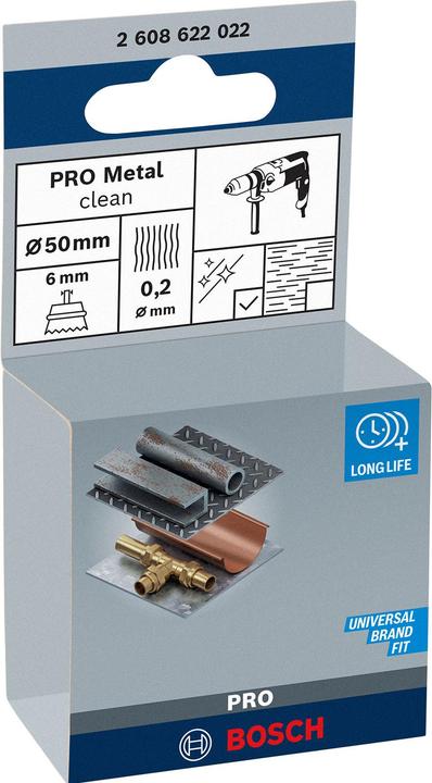 Produktbild Bosch Professional Zubehör PRO Metal clean Topfbürste, gerader Schaft, 50 x 0,2 mm