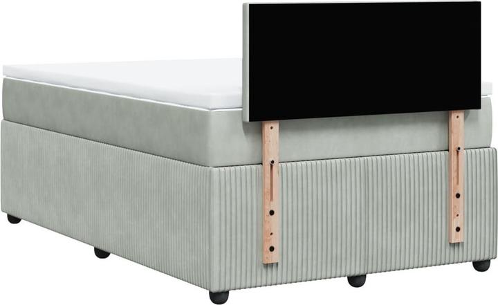 Produktbild VidaXL Bo x springbett mit Matratze 120 x 200 cm Samt (120 x 200 cm)
