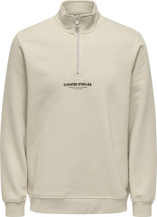 Only & Sons Onscurated Reg Half Zip Sweat Noos