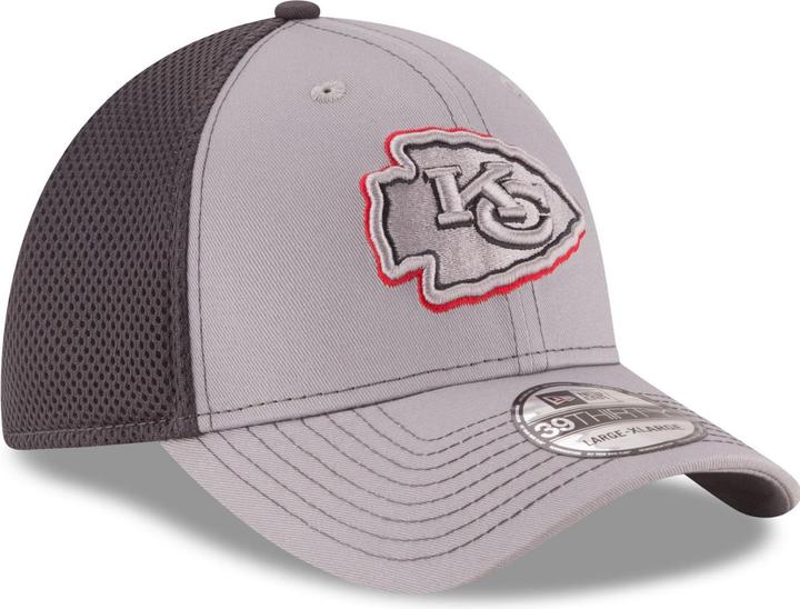Actual product image New Era 39Thirty Stretch Mesh Cap - Kansas City Chiefs - L/X