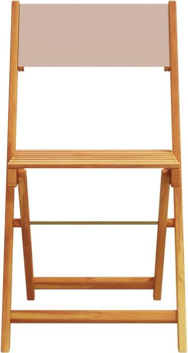 Immagine prodotto vidaXL Sedie da bistrot 2 pezzi. Acacia e tessuto