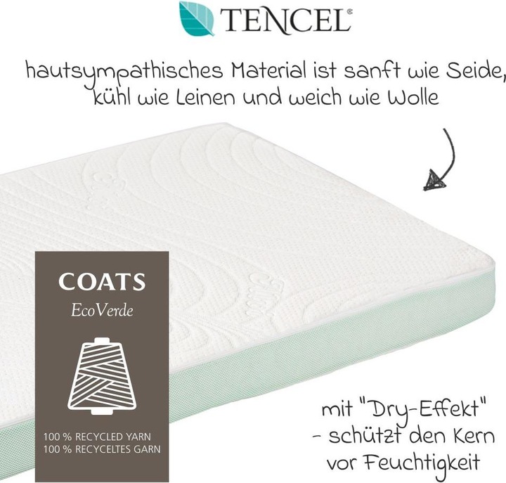 Actual product image Alvi Babymatratzen & Kindermatratzen 4-tlg. Matratzen-Set für Kinderbett 70x140 (70 x 140 cm)