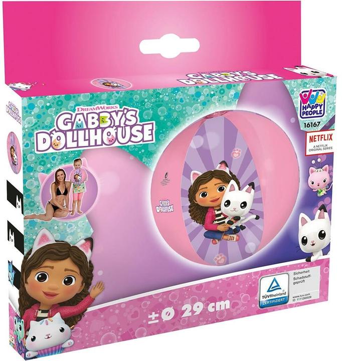 Produktbild Happy People HAPPYPEOPLE Gabby's Dollhouse Strandball, aufgeblasen ca. 29 cm