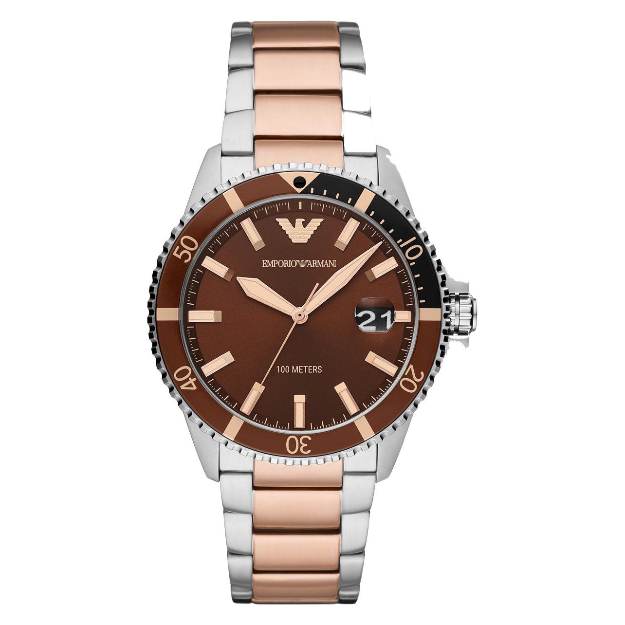 Emporio Armani, Armbanduhr, Mario, Mehrfarbig, (Taucheruhr, 42 mm)