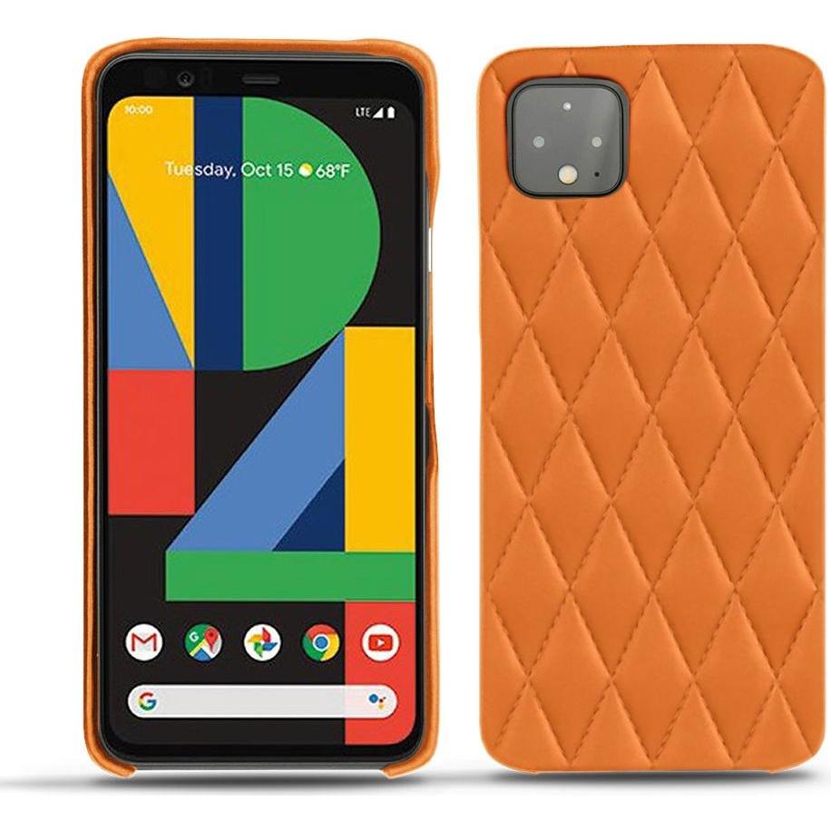 Noreve Lederschutzhülle (Google Pixel 4 XL), Smartphone Hülle, Orange