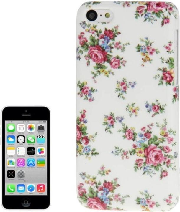 Actual product image König Design Protective cover Hard Case for Apple iPhone 5c flower (Apple iPhone 5c)