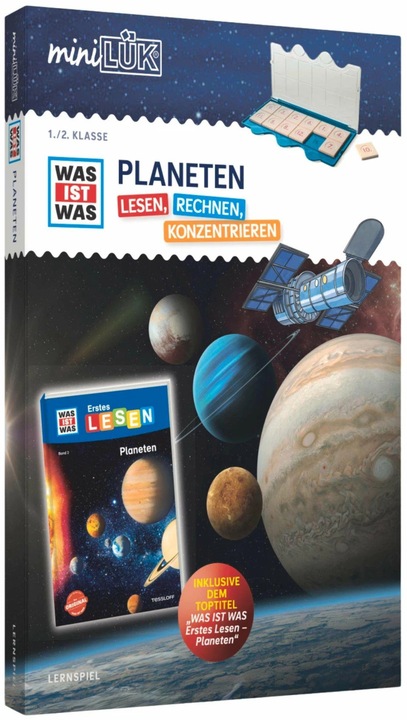 Produktbild Mini LÜK miniLÜK-Set WAS IST WAS 1. Lesen+Rechnen Planeten ab 6 (Deutsch, Andreas Töpfer, Wibke Bierwald, Christian Braun, 2023)