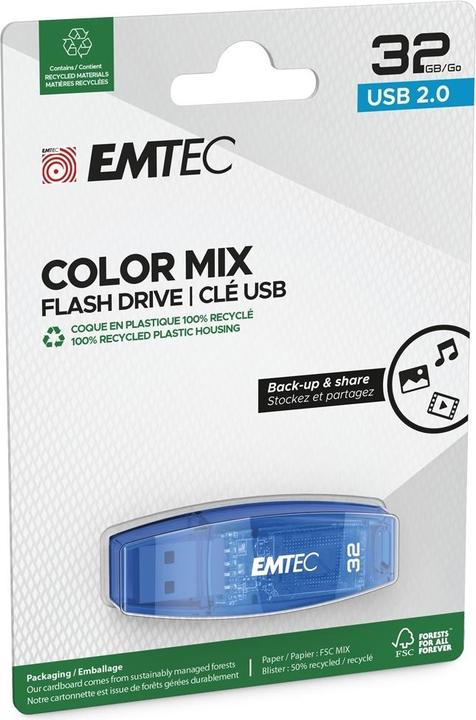 Actual product image Emtec C410 Color Mix (32 GB, USB-A)