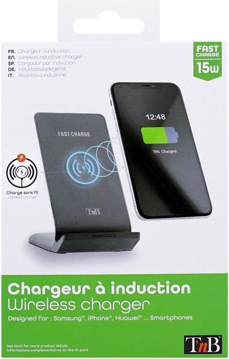 Image du produit T'nB TNB CHW15 Station de charge de bureau sans fil (15 W)