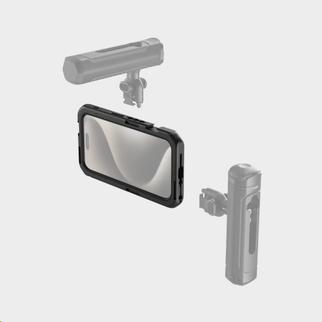 Actual product image SmallRig Mobile Video Cage for iPhone 15 Pro 4396B