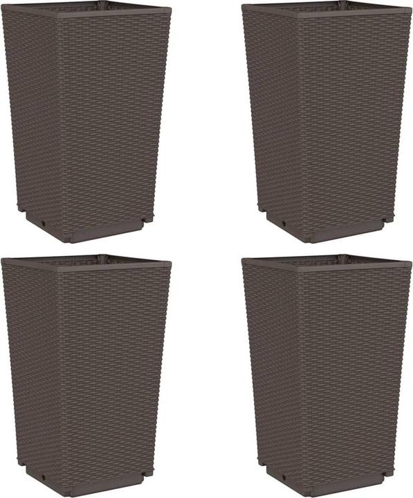 Actual product image vidaXL Planter 4 pcs. PP
