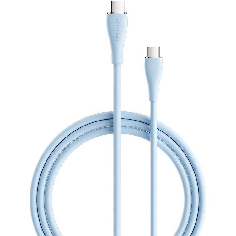 Vention USB-C 2.0 to USB-C 5A Cable TAWSG 1.5m Light Blue Silicone (1.50 m, USB 2.0), USB Kabel