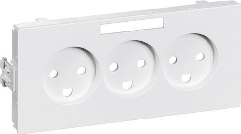 Immagine prodotto LK Coperchio Clic'line® per presa tripla orizzontale, bianco.