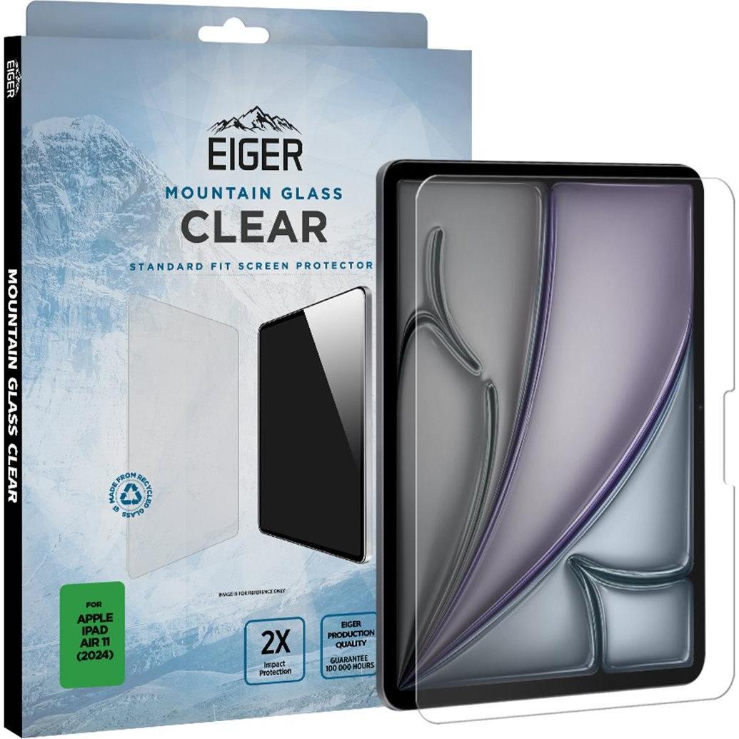 Eiger Mountain Glass Clear Tablet (1 Stück, iPad Air 11 2024 (M2)), Tablet Schutzfolie