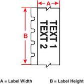 Actual product image Brady Red Indoor/Outdoor Vinyl Tape (2.86 cm)