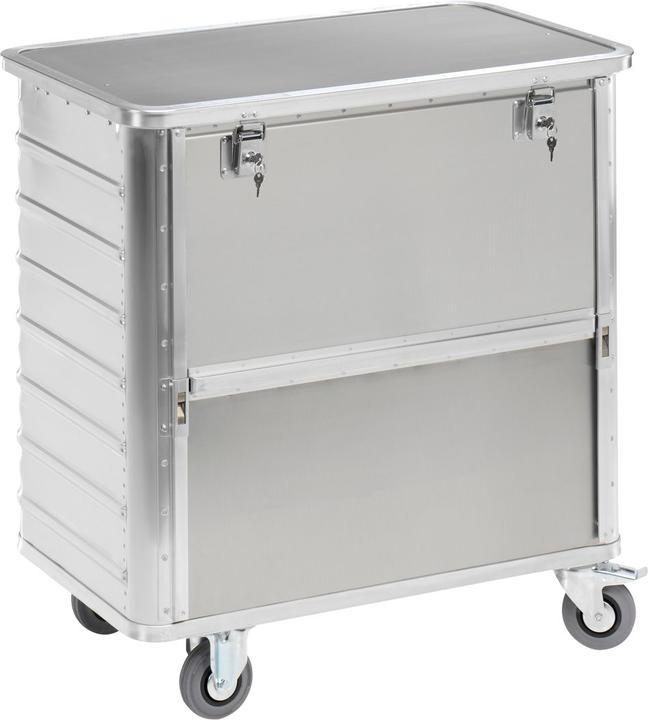 Produktbild Gmöhling Alu-Kastenwagen, absenkbare Seitenwand (250 kg)