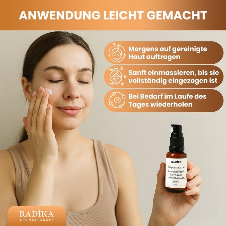 Produktbild Radika Tagescreme, 100% Rein, BIO, natürlich, 50 gr (50 ml, Tagescreme, SPF 15)