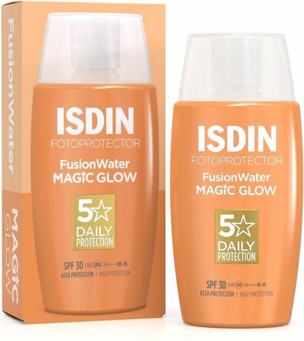 Isdin Fotoprotettore Acqua Magica Bagliore SPF30 50ml (Crema solare viso, SPF 30, 50 ml, 0.05 g)