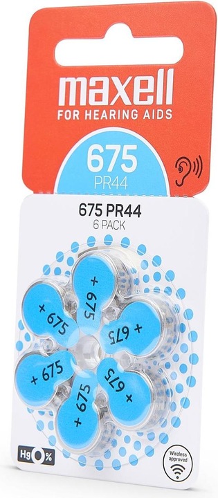 Produktbild Maxell Hörgerätebatterie PR44-675 (6 Stk., PR44)