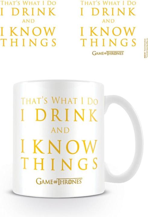 Produktbild Game of Thrones Kaffeebecher Drink & Know Things (325 ml, 1 x)
