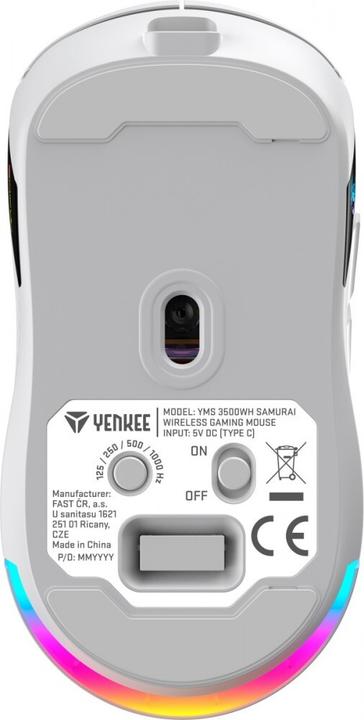 Actual product image Yenkee Samurai YMS 3500WH Gaming Mouse, Dual Link, Battery (Wireless)