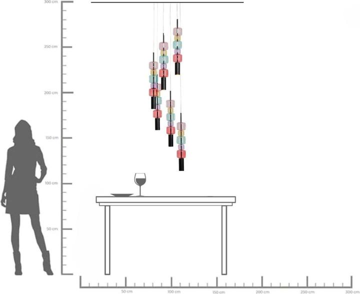 Produktbild Kare Design Hängeleuchte Candy Bar Colore Ø41cm (GU10)