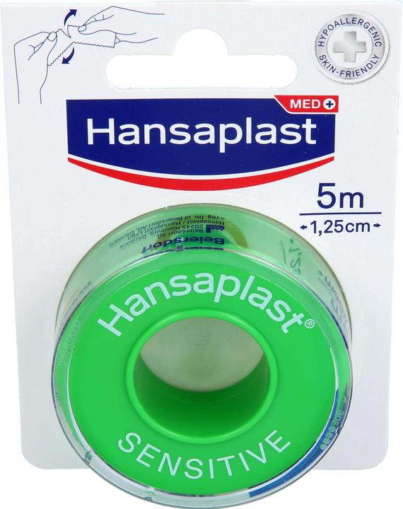 Produktbild Hansaplast Sensitive Fixierpflaster 5 m x 1,25 cm, 1 St. Pflaster (1 x)