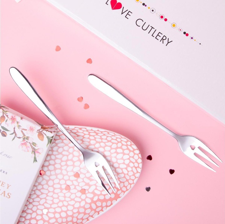 Immagine prodotto Sola Set di forchette per torte con cuore (6 Pezzo/i, Forcone)